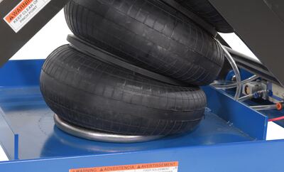 Airbag para serviço pesado Mesas elevatórias tipo tesoura