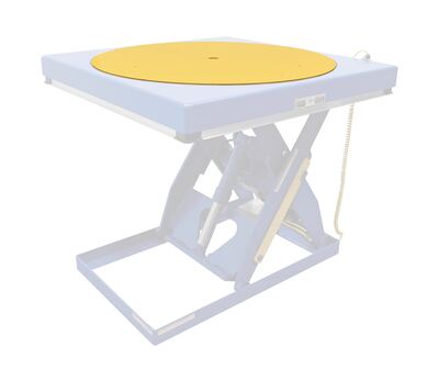 Carrousel manuel intégré pour tables à ciseaux
