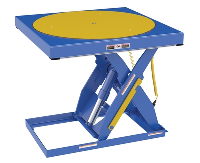 Carrousel manuel intégré pour tables à ciseaux