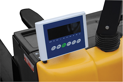 Hand pallet truck elektrik dengan Skala