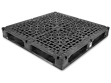 RackfÀhiger Kunststoff Palette 48 X 48 Schwarz
