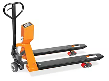 Cân Uline Xe nâng tay với nĩa tiêu chuẩn máy in 48 X 27 5000 Lbs X 1 Lb