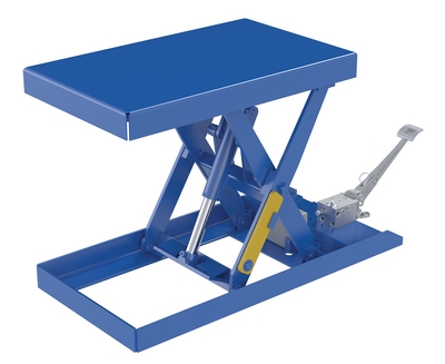Pompe à pied et alimenté Tables élévatrices à ciseaux
