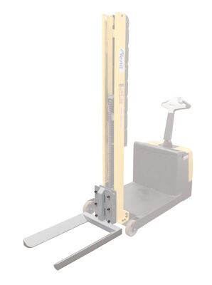 Counter Balanced Narrow Stacker w/ Multi-Use Attachments