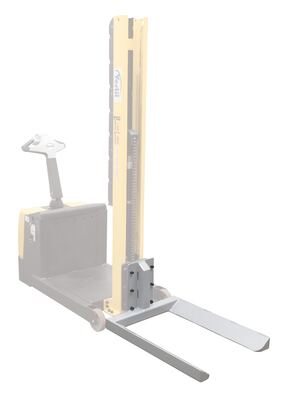 Counter Balanced Narrow Stacker w/ Multi-Use Attachments
